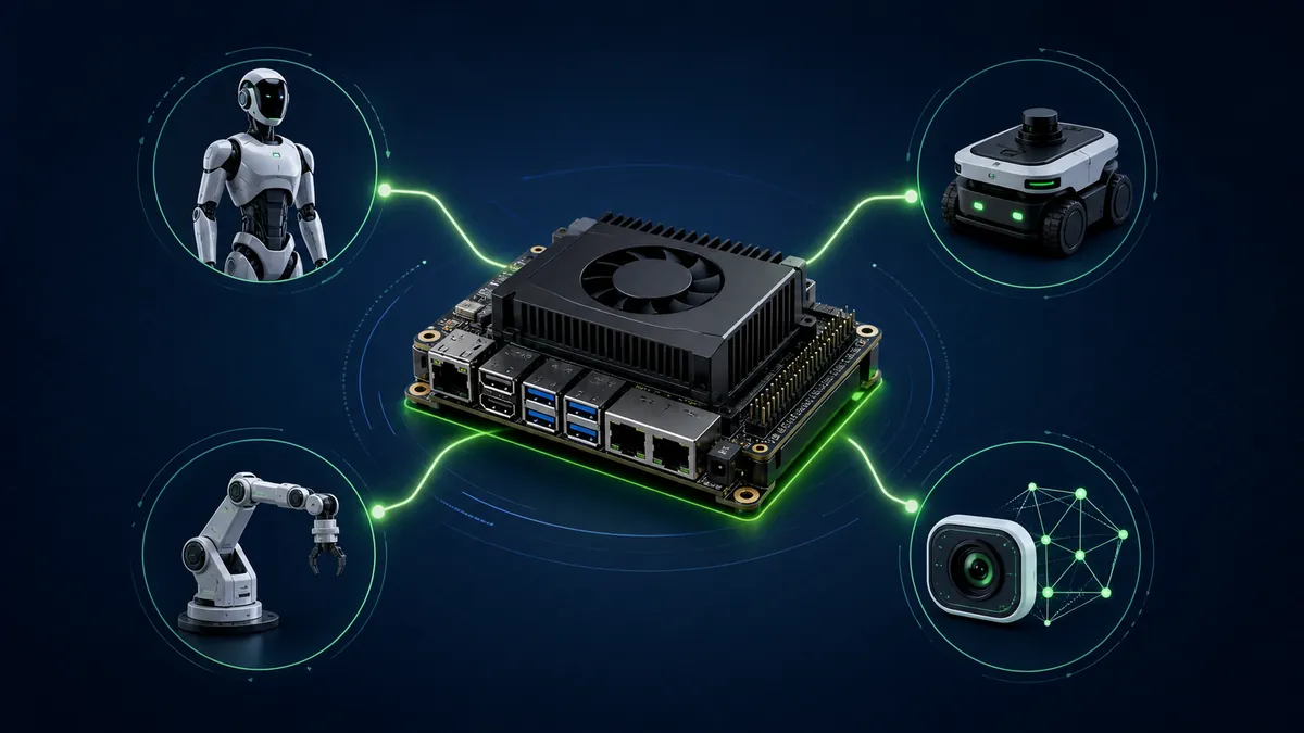 Schéma des usages possibles du module Jetson T3000