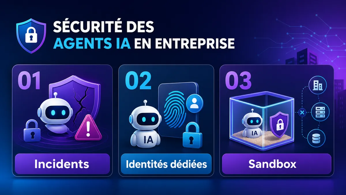 Infographie des chiffres clés sur la sécurité des agents IA