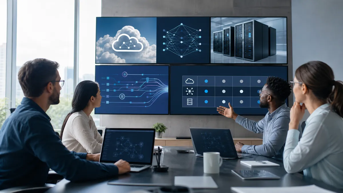 Une équipe compare différentes stratégies de déploiement de modèles d’intelligence artificielle