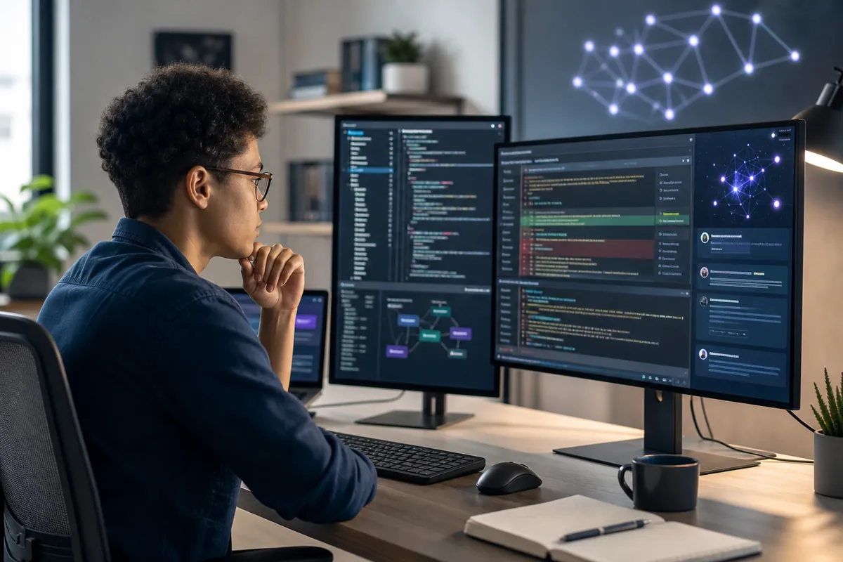Mainteneur open source examinant une contribution de code assistée par IA
