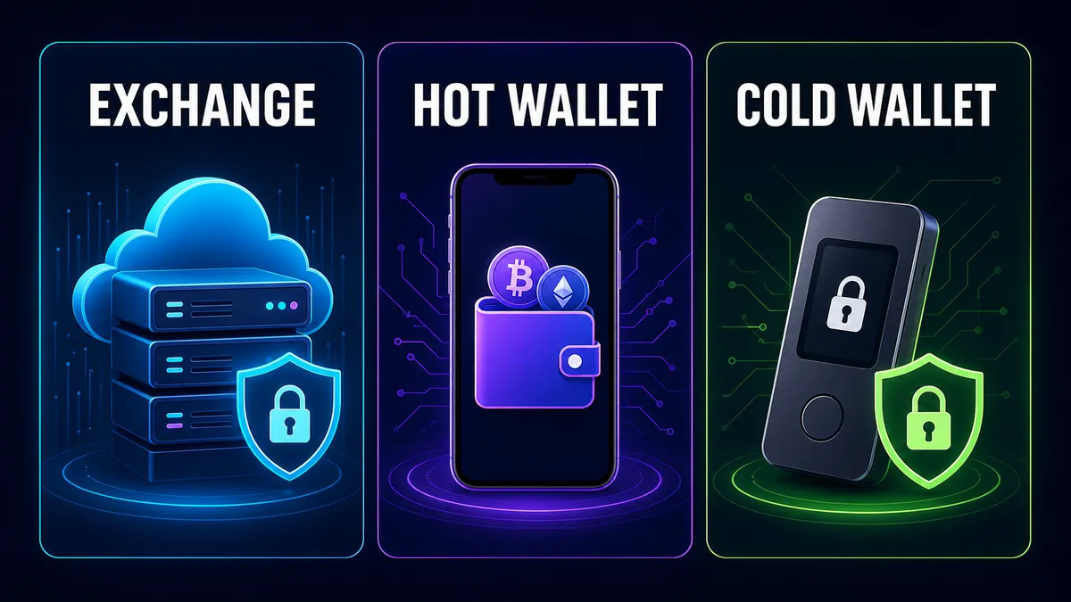 Comparaison entre exchange hot wallet et cold wallet