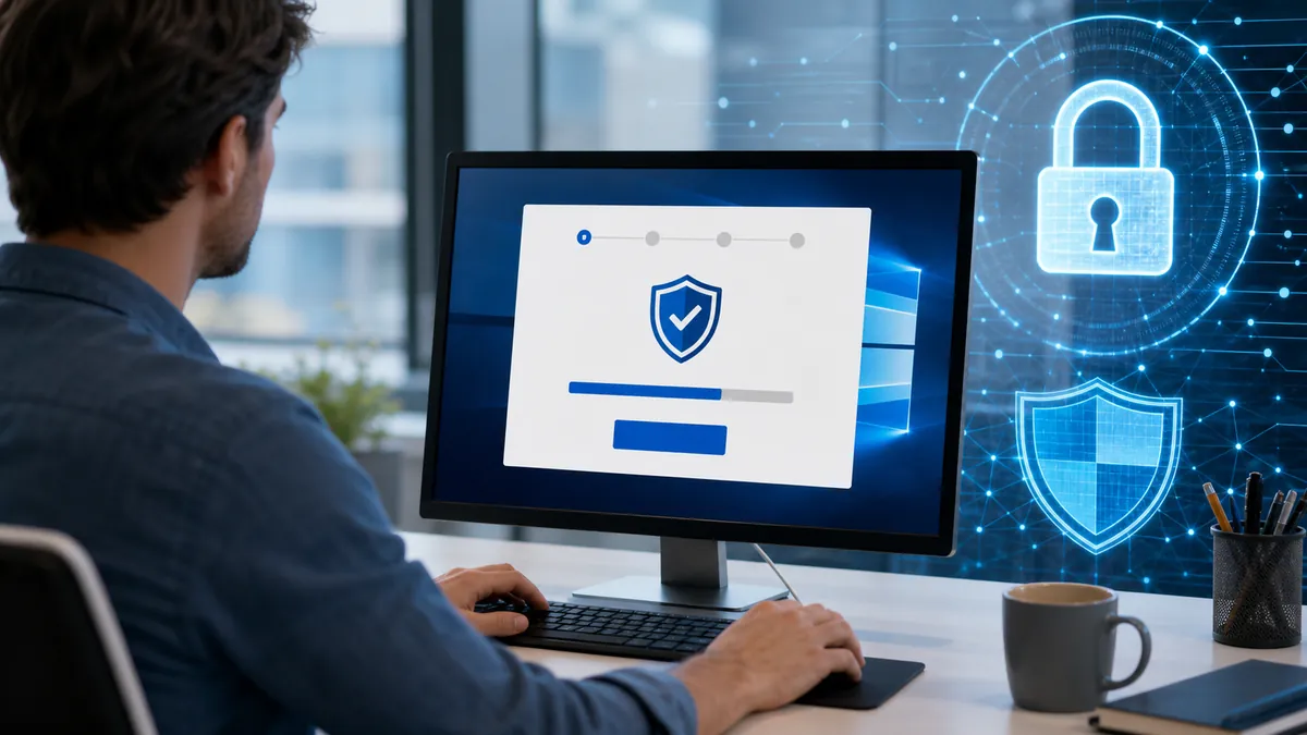 Installation d’un logiciel de sécurité sur un ordinateur Windows