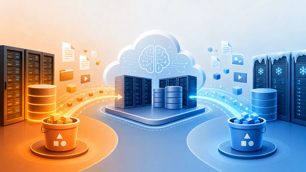 Données cloud déplacées automatiquement entre stockage chaud et froid