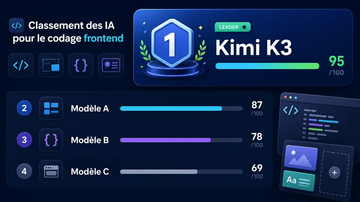 Classement abstrait de modèles IA pour le codage frontend