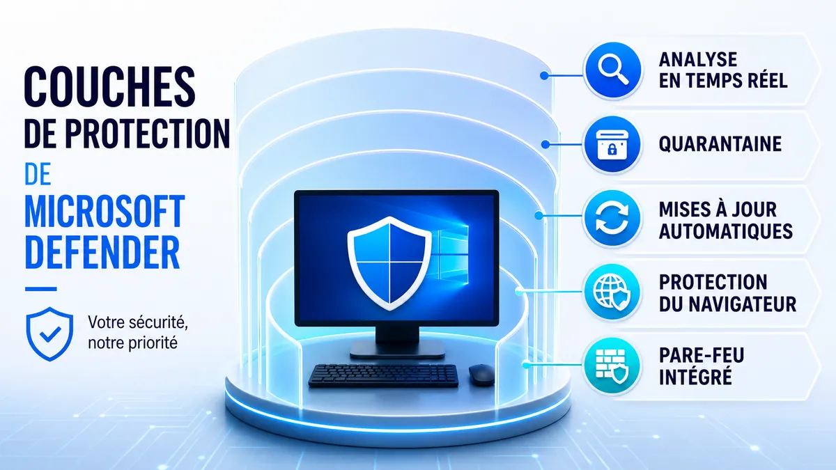 Couches de protection de Microsoft Defender