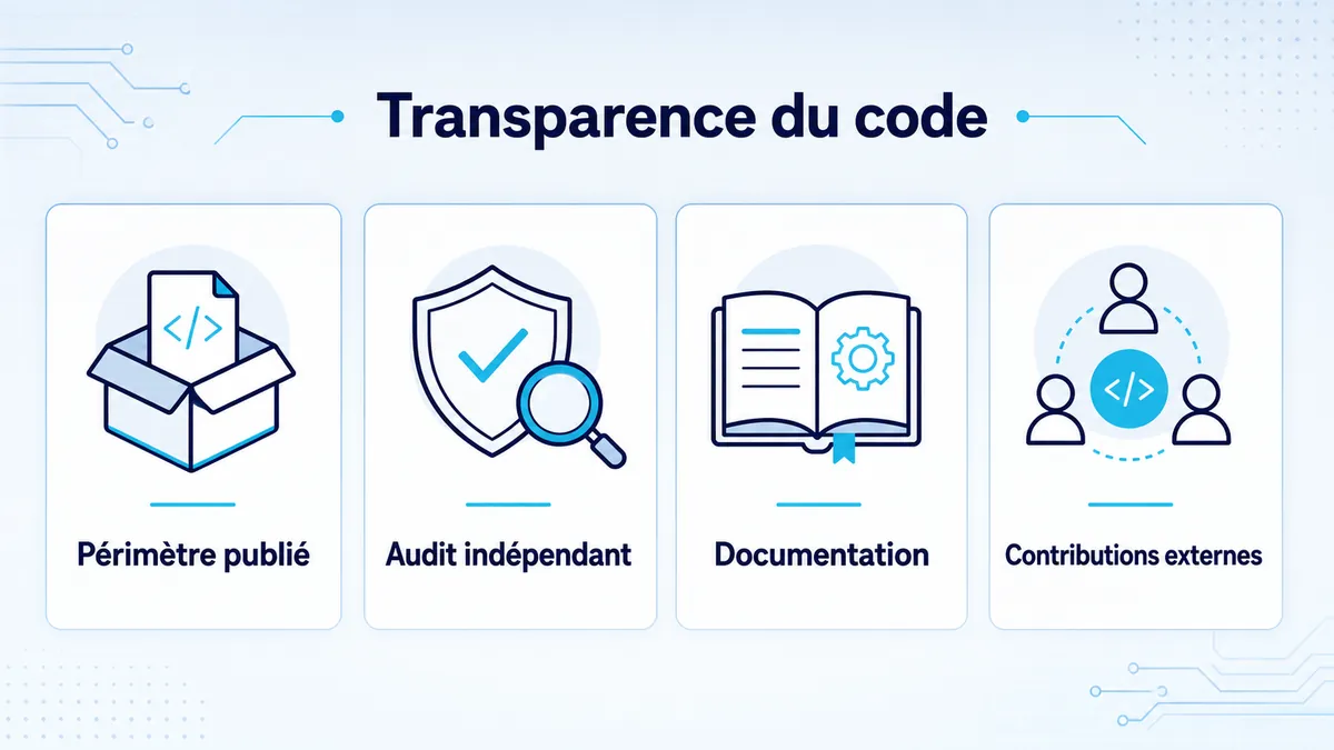 Critères pour évaluer la transparence du code ouvert