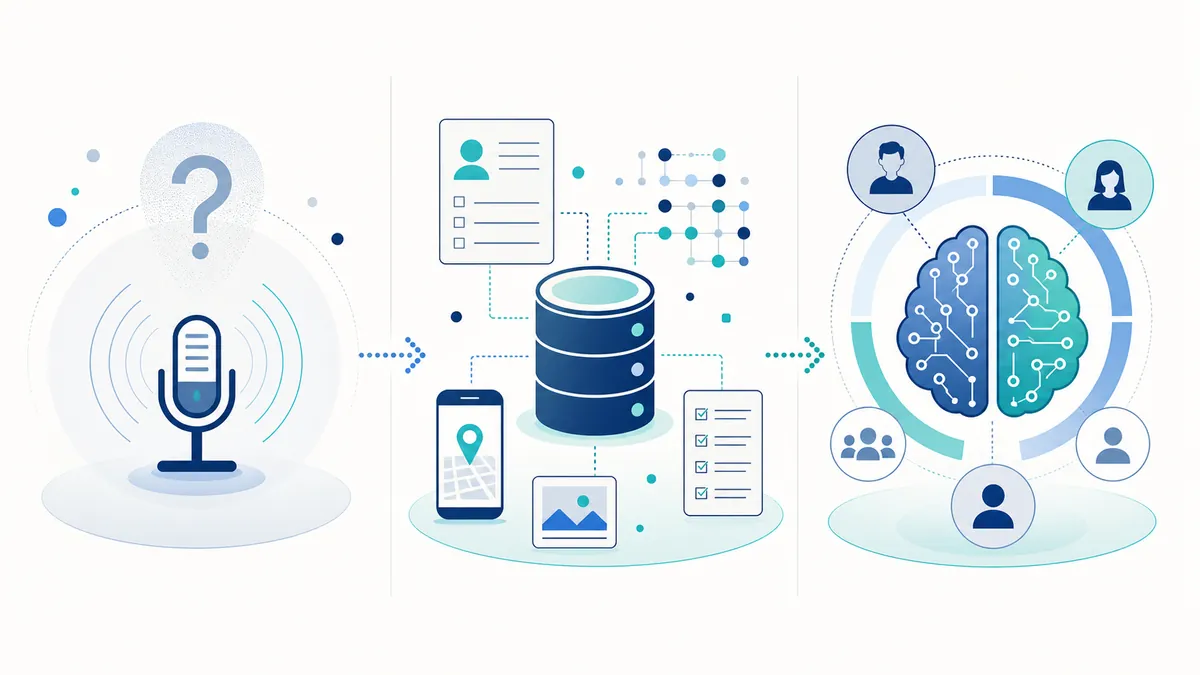 Infographie comparant écoute supposée, collecte de données et ciblage algorithmique