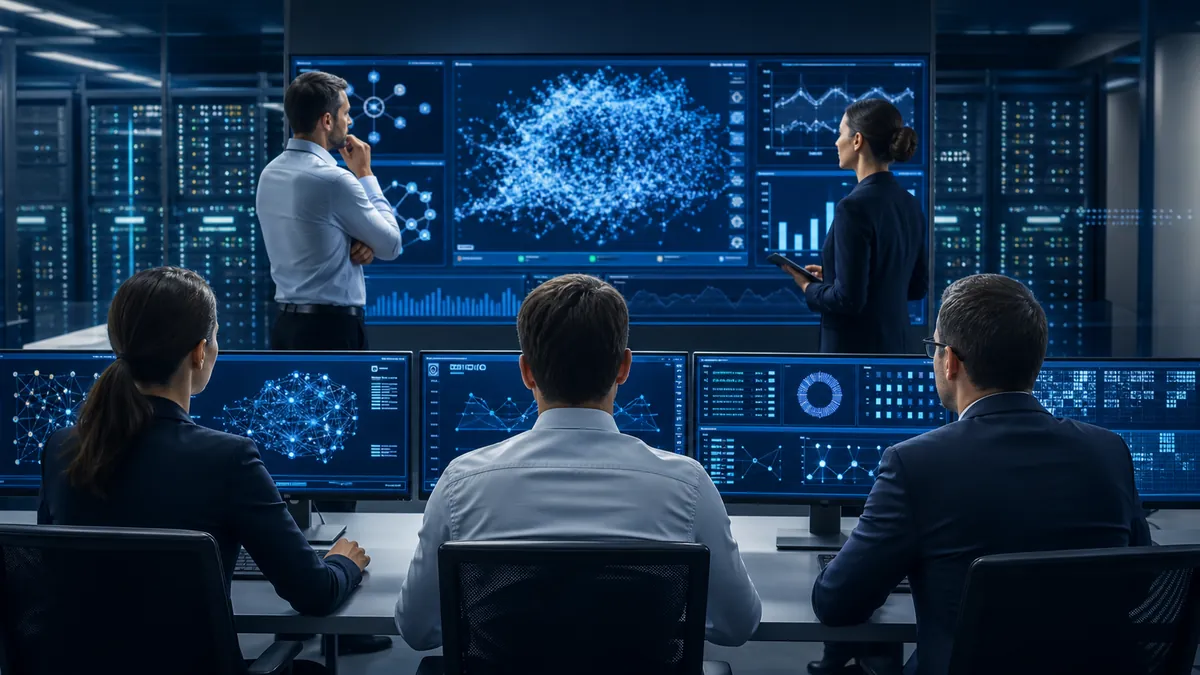 Des ingénieurs supervisent un modèle d'intelligence artificielle privé
