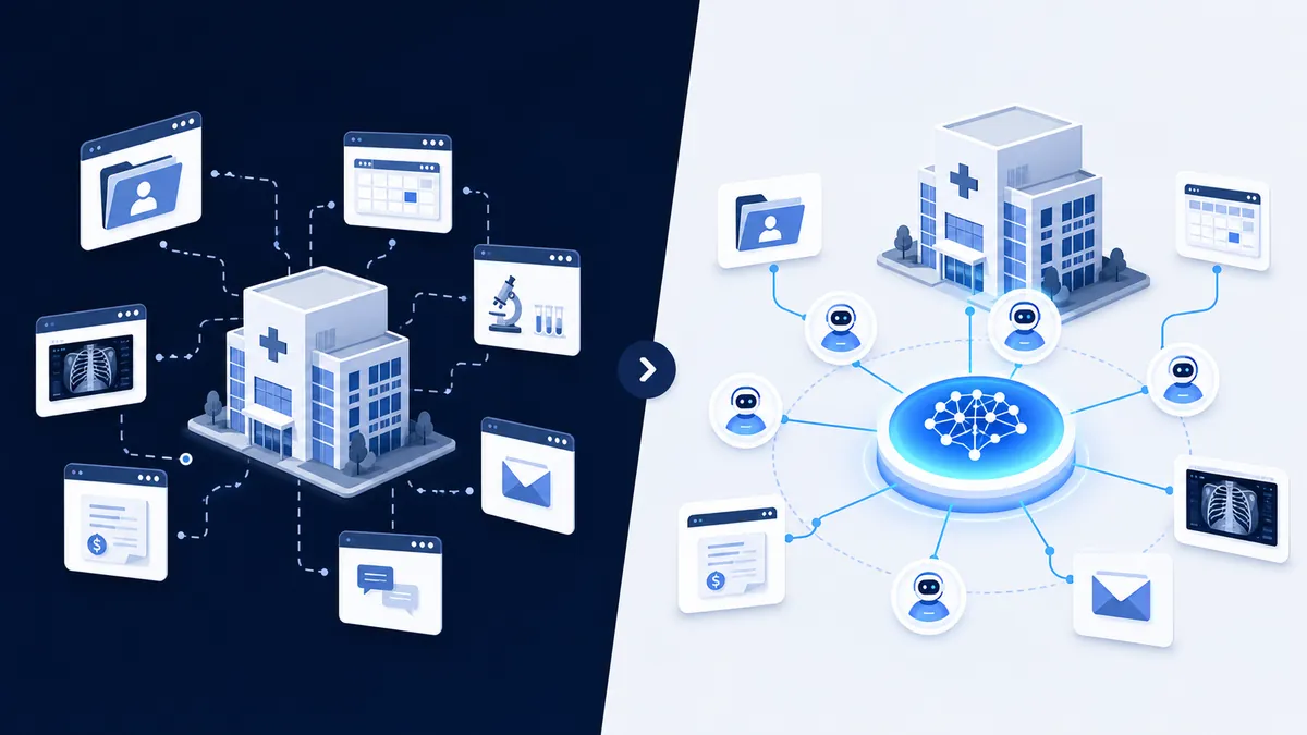 Comparaison entre outils isolés et plateforme d’agents IA en santé