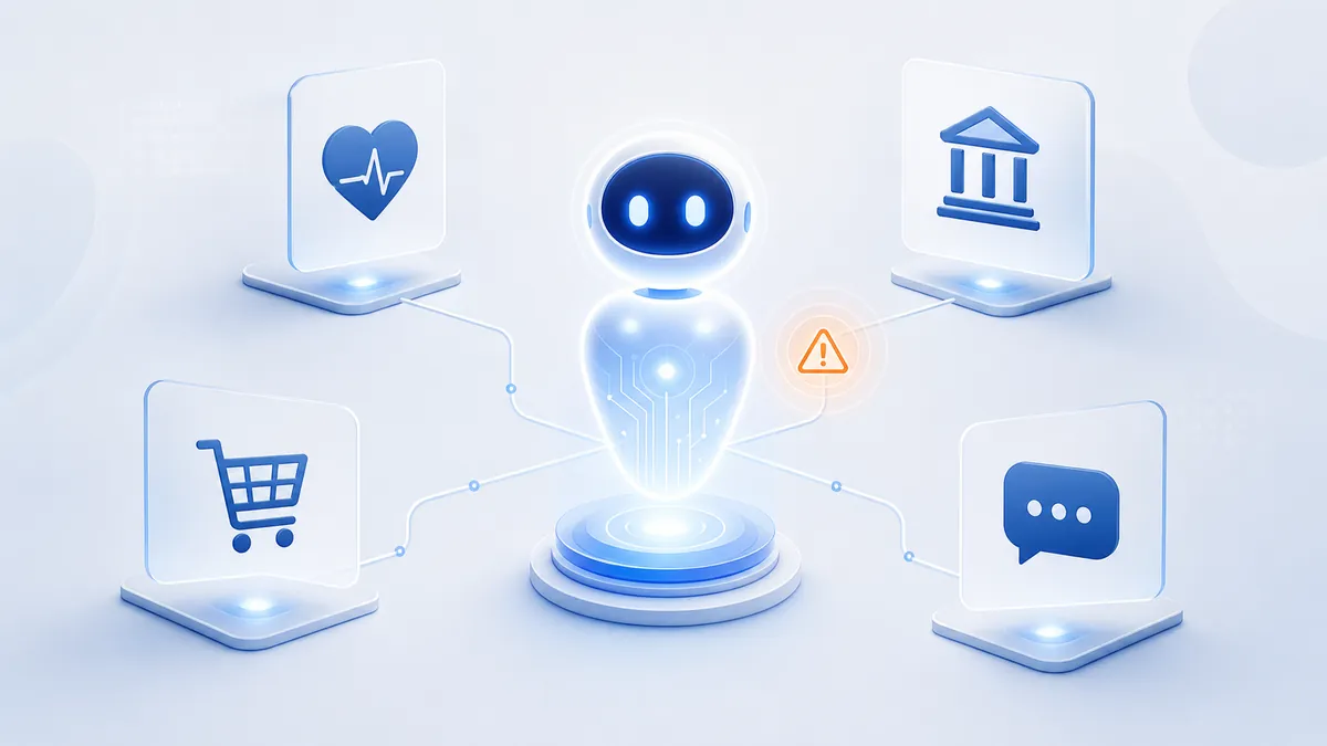 Un agent IA connecté à plusieurs services sensibles comme la santé et la finance
