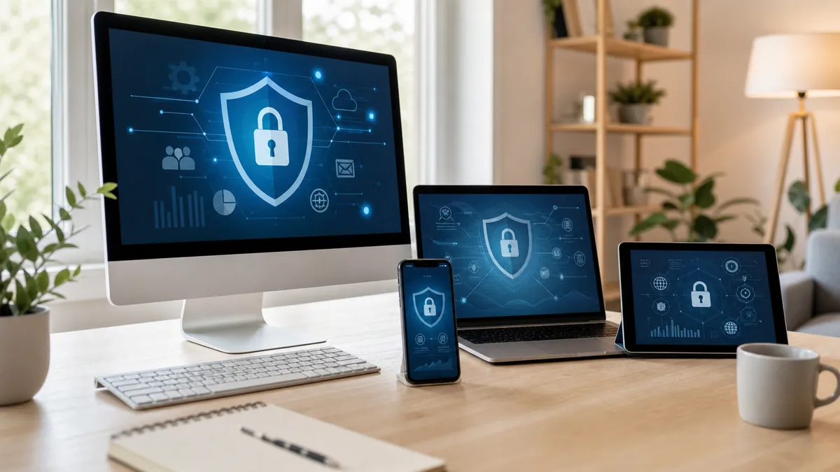 Plusieurs appareils protégés dans un foyer