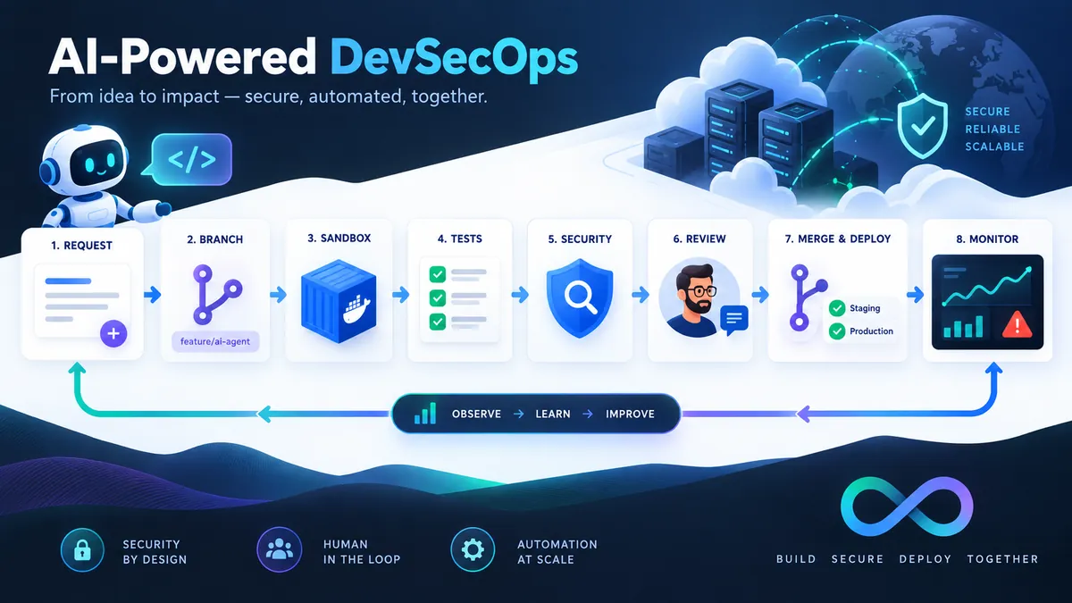 Workflow DevSecOps sécurisé pour intégrer du code produit par un agent IA