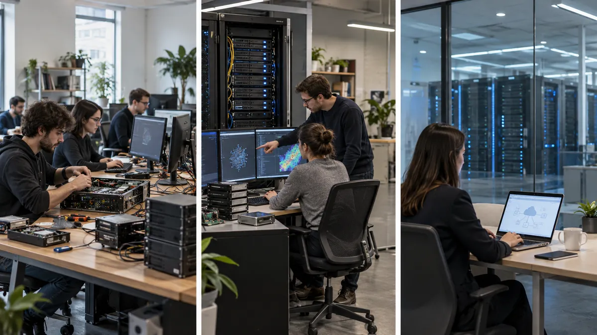 Comparaison visuelle entre modèle open source, open weights et API managée