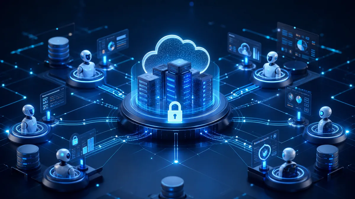 Agents IA connectés à une plateforme de données sécurisée