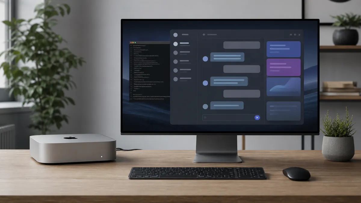 Un Mac Mini utilisé pour lancer un agent IA local