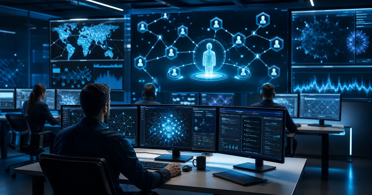Centre de cybersécurité surveillant des agents IA autonomes