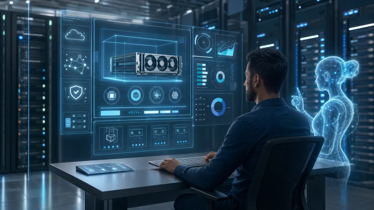 Console cloud IA avec assistant intelligent pour gérer une infrastructure GPU